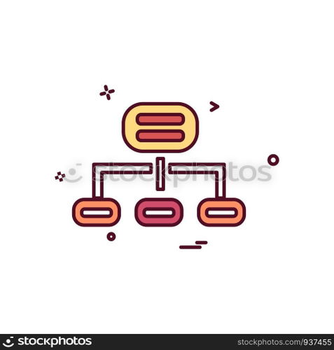Network icon design vector