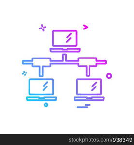 Network icon design vector