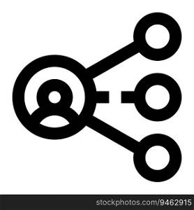 Network icon. Internet technology concept. Icon in line style