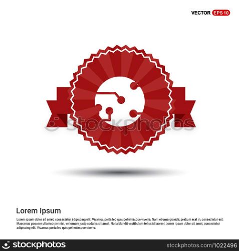 Network icon - Red Ribbon banner