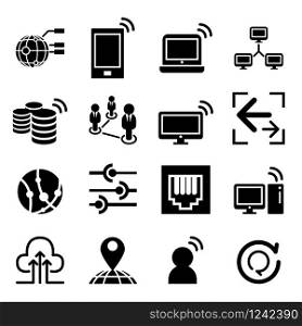 Network idea concept info graphic icon