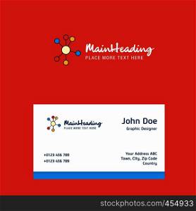 network logo Design with business card template. Elegant corporate identity. - Vector