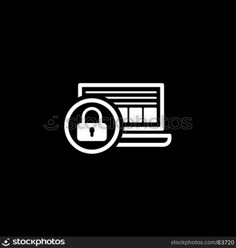 Network Security Icon. Flat Design.. Network Security Icon. Flat Design. Business Concept Isolated Illustration.
