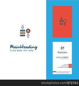 Network setting Creative Logo and business card. vertical Design Vector