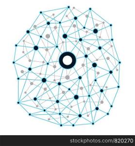 Network technology background. Vector illustration EPS10
