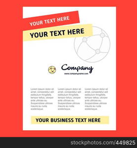 Network Title Page Design for Company profile ,annual report, presentations, leaflet, Brochure Vector Background
