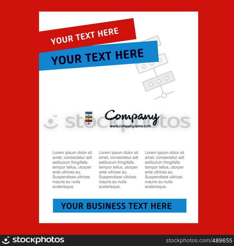 Network Title Page Design for Company profile ,annual report, presentations, leaflet, Brochure Vector Background