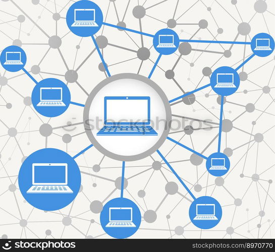 Network vector image