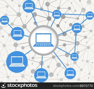Network vector image