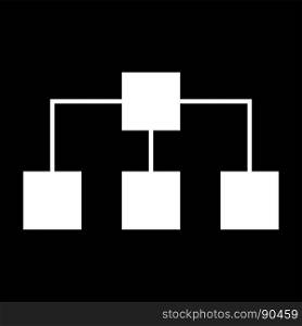 Network white color icon .. Network it is white color icon .