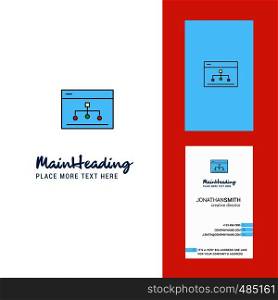 Networking Creative Logo and business card. vertical Design Vector