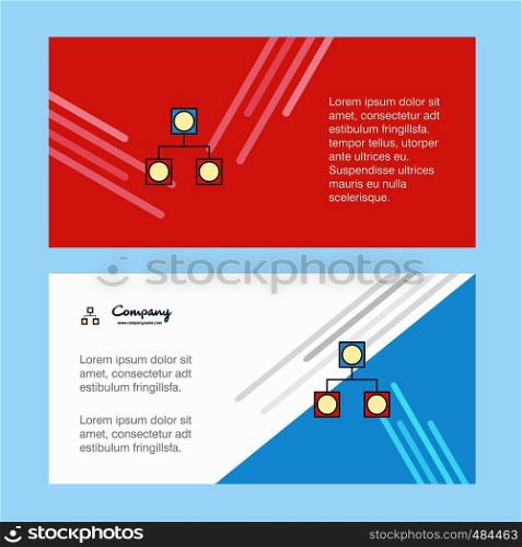 Networks abstract corporate business banner template, horizontal advertising business banner.