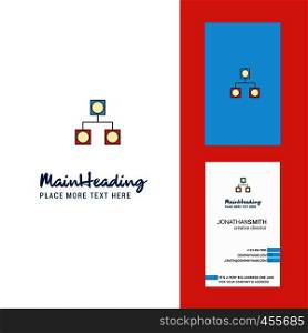 Networks Creative Logo and business card. vertical Design Vector