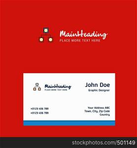 Networks logo Design with business card template. Elegant corporate identity. - Vector