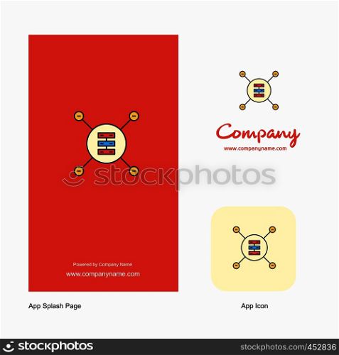 Networks router Company Logo App Icon and Splash Page Design. Creative Business App Design Elements