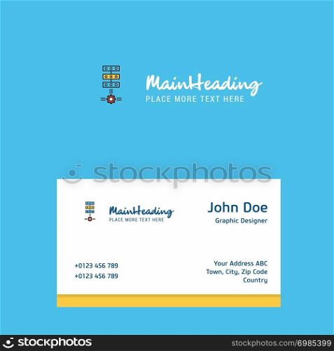 Networks setting logo Design with business card template. Elegant corporate identity. - Vector