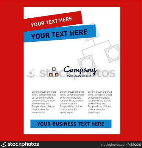 Networks Title Page Design for Company profile ,annual report, presentations, leaflet, Brochure Vector Background