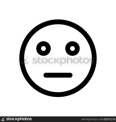 neutral emoji, icon on isolated background