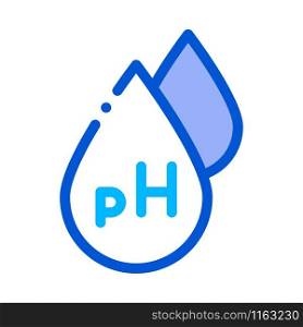 Neutral Ph Drop Icon Vector. Outline Neutral Ph Drop Sign. Isolated Contour Symbol Illustration. Neutral Ph Drop Icon Vector Outline Illustration