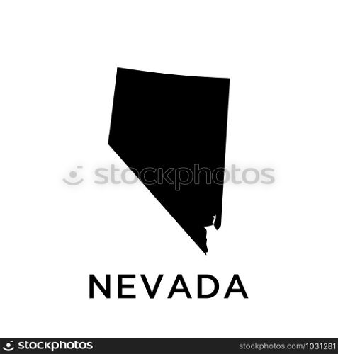Nevada map icon design trendy