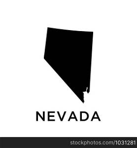 Nevada map icon design trendy
