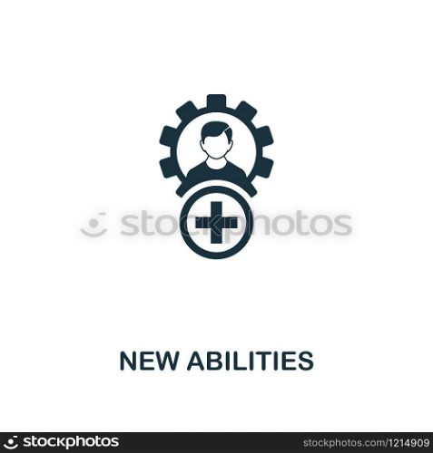 New Abilities icon. Premium style design from personality collection. Pixel perfect new abilities icon for web design, apps, software, printing usage.. New Abilities icon. Premium style design from personality icon collection. Pixel perfect New Abilities icon for web design, apps, software, print usage