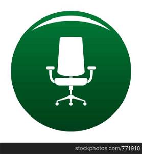 New armchair icon. Simple illustration of new armchair vector icon for any design green. New armchair icon vector green