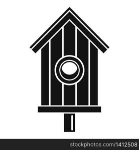 New bird house icon. Simple illustration of new bird house vector icon for web design isolated on white background. New bird house icon, simple style