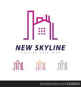 New City Logo Design, Real estate Logo Design Creative Symbol