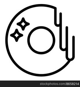 New clean dish icon outline vector. Detergent liquid. Kitchen bottle. New clean dish icon outline vector. Detergent liquid