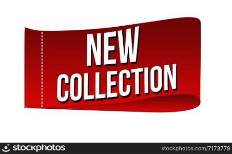 New collection clothing label on white background, vector illustration