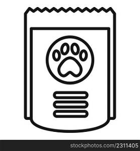 New cookie dog food icon outline vector. Animal feed. Snack package. New cookie dog food icon outline vector. Animal feed