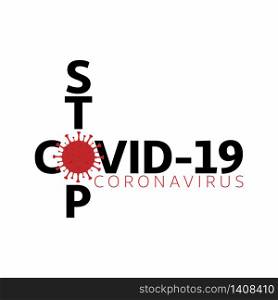 New Coronavirus Covid 19 Concept Design Logo