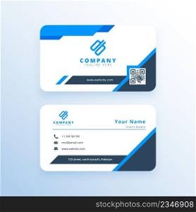 New Double-sided Modern Business Card Vector Template Design