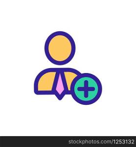 New employee vector icon. Thin line sign. Isolated contour symbol illustration. New employee vector icon. Isolated contour symbol illustration