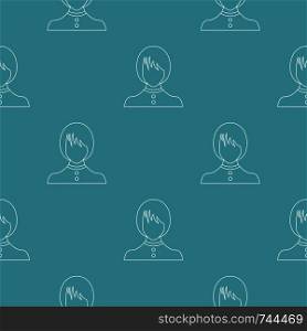 New female avatar pattern vector seamless repeating for any web design. New female avatar pattern vector seamless