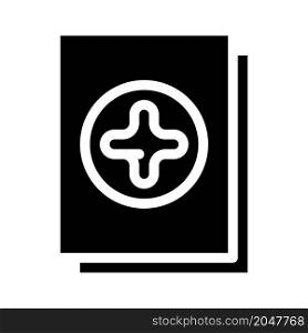 new file glyph icon vector. new file sign. isolated contour symbol black illustration. new file glyph icon vector illustration