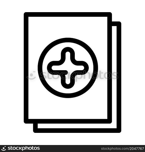 new file line icon vector. new file sign. isolated contour symbol black illustration. new file line icon vector illustration