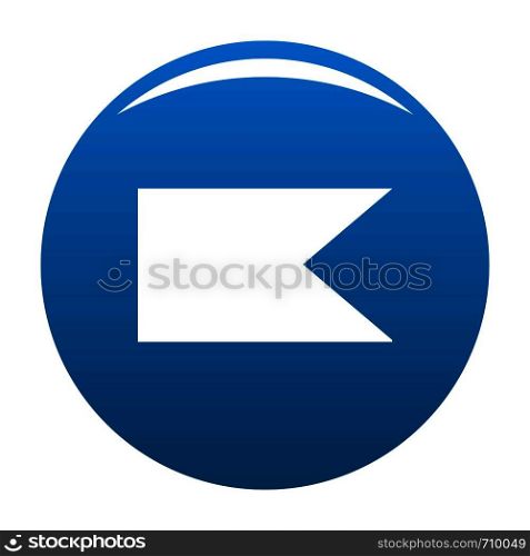 New flag icon vector blue circle isolated on white background . New flag icon blue vector