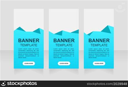New job position promotional web banner design template. Vector flyer with text space. Advertising placard with customized copyspace. Promotional printable poster for advertising. Graphic layout. New job position promotional web banner design template