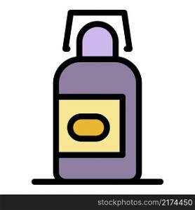 New medical syrup icon. Outline new medical syrup vector icon color flat isolated. New medical syrup icon color outline vector