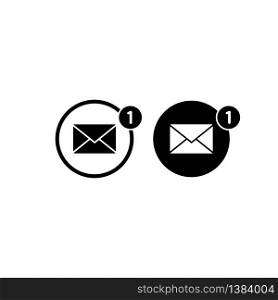 New message, notification icon or email, amail, chat, letter in simple design on an isolated background. EPS 10 vector. New message, notification icon or email, amail, chat, letter in simple design on an isolated background. EPS 10 vector.