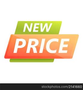 New price ad icon cartoon vector. Discount coupon. Sale offer. New price ad icon cartoon vector. Discount coupon