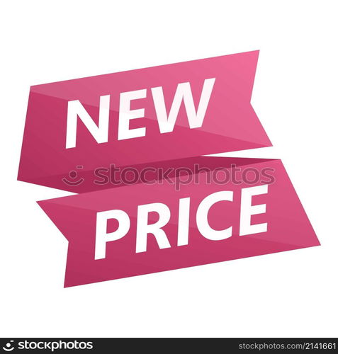 New price choice icon cartoon vector. Sale tag. Flash deal. New price choice icon cartoon vector. Sale tag