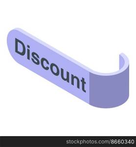 New price design icon isometric vector. Sale tag. Label offer. New price design icon isometric vector. Sale tag