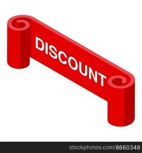 New price discount icon isometric vector. Sale sticker. Label offer. New price discount icon isometric vector. Sale sticker