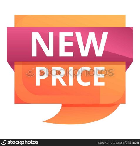 New price icon cartoon vector. Label tag. Sale offer. New price icon cartoon vector. Label tag