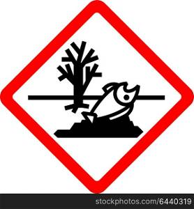 New safety symbol. Dangerous to the environment, new safety symbol