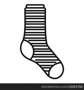 New sock icon outline vector. Kid collection. Cute new sock. New sock icon outline vector. Kid collection