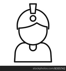 New solution icon outline vector. People design. Work innovation. New solution icon outline vector. People design